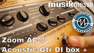Video thumbnail for MESSE 2018: Zoom AC-3 Acoustic 'Creator' Guitar Interface by sonicstate