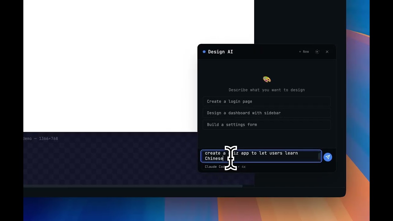Built-In Design Tool for Developers — Sketch UI, Generate Code, Send to ...