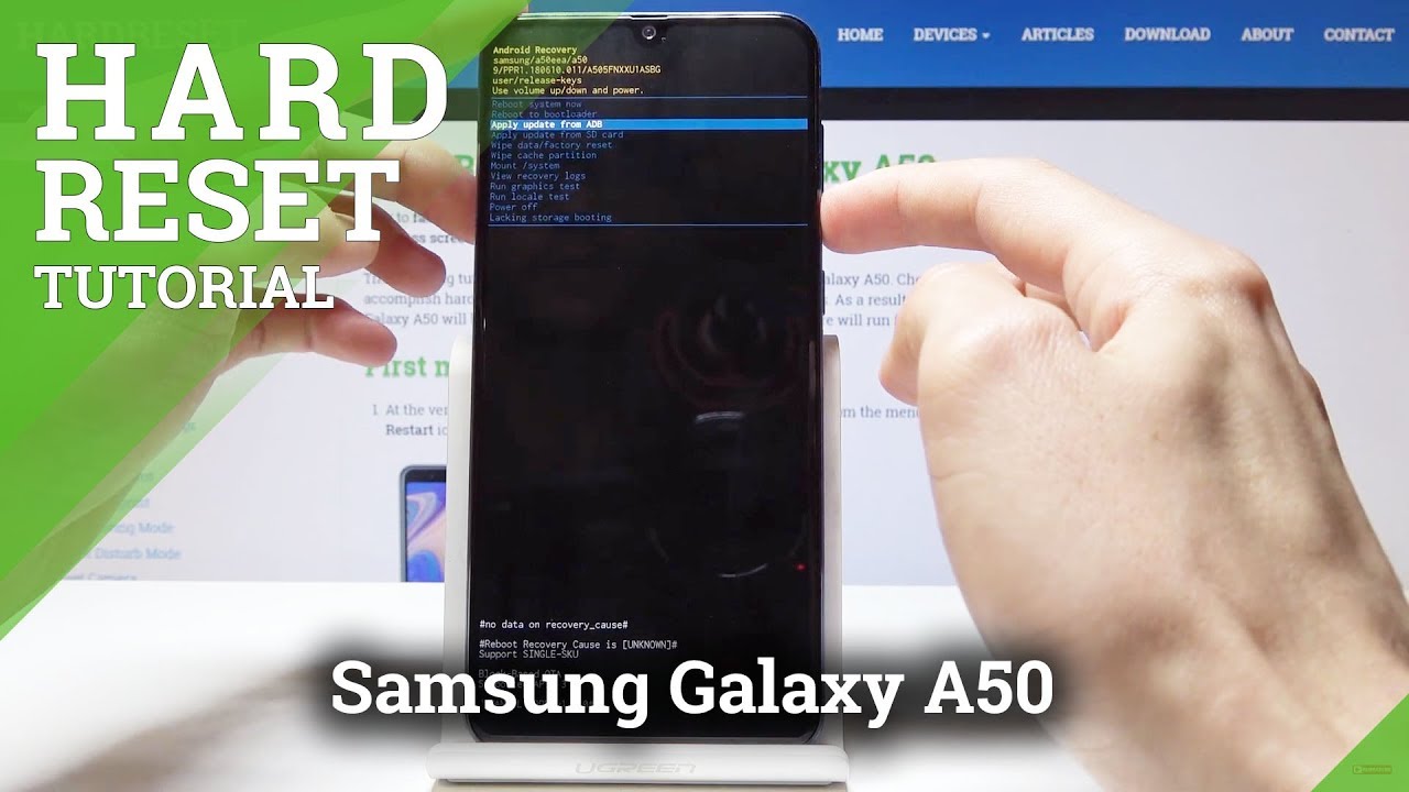 How to Hard Reset Samsung Galaxy A50 - Bypass Screen Protection