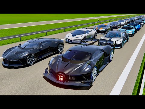 Bugatti Black Devil VGT vs Bugatti Hypercars - Autobahn