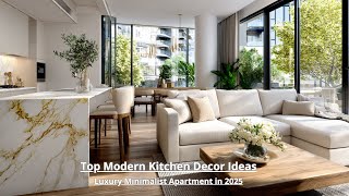 Download the video "Luxury Kitchen Minimalist Apartment Ideas 2025: Modern Color Trends & Smart Design Tips"