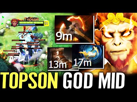 🔥 TOPSON Monkey King How to 9MIN FURY MID — 100% Master Fast Farm & Control Lane Dota 2 Pro