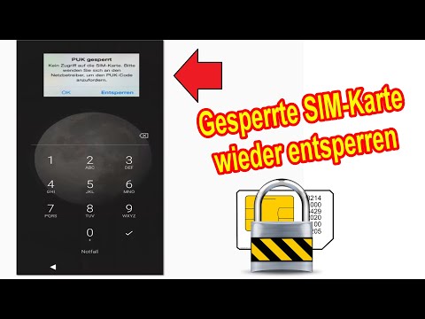 Gesperrte SIM-Karte wieder entsperren - PIN & PUK vergessen - Simkarte ohne Puk & Pin entsperren