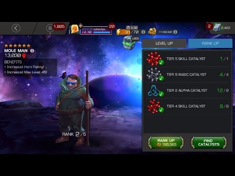 Mole Man Goes to Rank 3!!! Rank Up & Gameplay Live!!!!@ Club Cataclysm!!! #MCOC