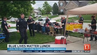 Indianapolis man organizes &#39;Blue Lives Matter&#39; to thank police, fire, EMS