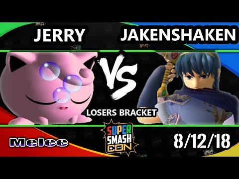 SSC 2018 SSBM - Jerry (Jigglypuff) Vs. Jakenshaken (Marth) Smash Melee Losers Bracket