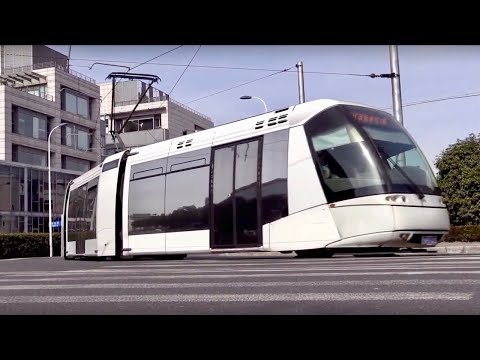 Bonde Shanghai Translohr, ônibus guiado