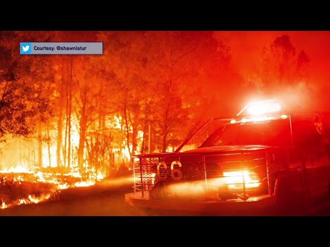 NJ Burlington County Two Wildfires Being Fought