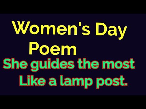 女性の日英詩/女性に関する詩/レディースデー特集 (Women's Day English Poem/Poem on Women/ Womens Day Special)