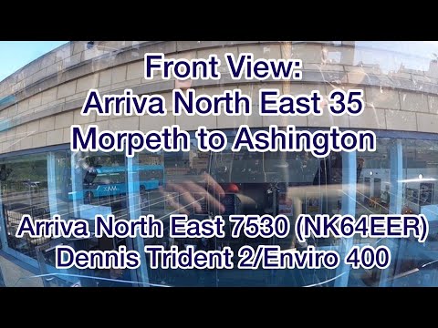 Front View: Arriva North East 35 | Morpeth to Ashington | 7530/NK64EER