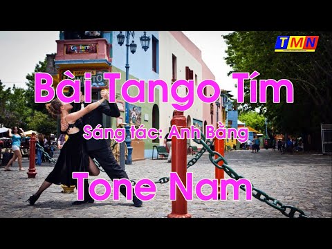 [KARAOKE] Bài Tango tím - Tango tím (Anh Bằng) – Tone Nam (Abm) – #coverbytmn