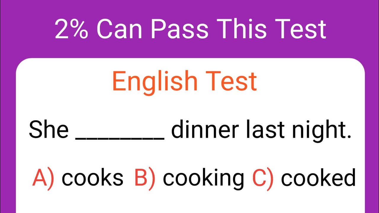 Mixed English Grammar Test | 2% Can Pass This Test | Grammar Quiz 