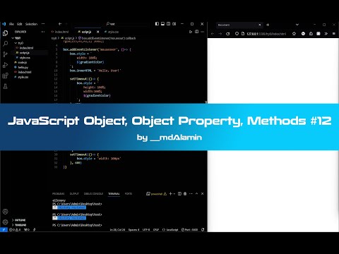Javascript Object Object Property Methods 12
