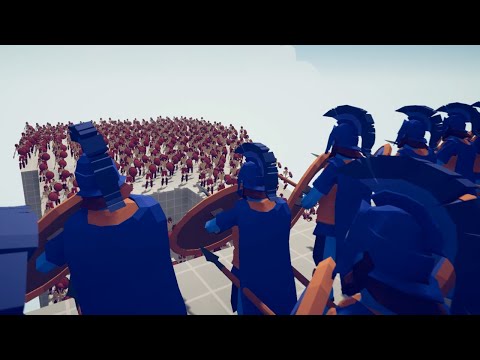 300x SPARTANS vs 500x SKELETONS - Totally Accurate Battle Simulator
