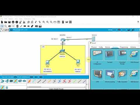Video 8  - Setting up an email server using Cisco Packet Tracer