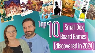 Top 10 Small Box Board Games from 2024 - Little Box, Big Gameplay! | Julian & Libby's Best Picks