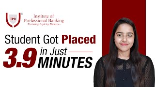 IPB Student got placed in just 3.9 Minutes l Placement Diaries l IPB India