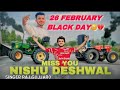 NISHU DESHWAL SONG MISS YOU NISHU DESHWAL NISHU DESHWAL BLACK DAY SONG RAJ GUJJAR0 SINGER