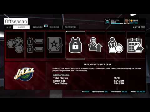 NBA 2K15 PS4 Jazz MyGM  Ep. 20 - Offseason Time