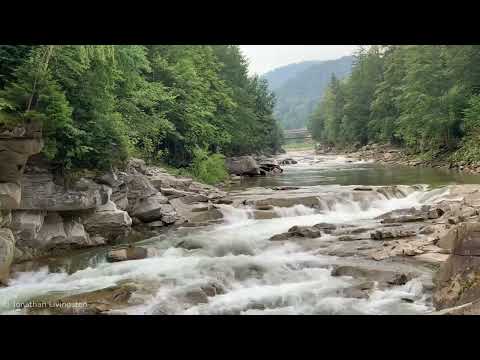 Geluiden van de Natuur - Berg Rivier - Natuur Klinkt - Bergen - Meditatie-Ontspannen-Stroom Geluiden