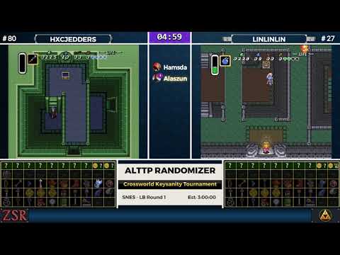 ALttPR Crossworld Keysanity Tournament: LB Round 1 - hXcjedders vs. Linlinlin