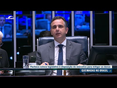 Pacheco defende união de autoridades para enfrentamento aos incêndios no país