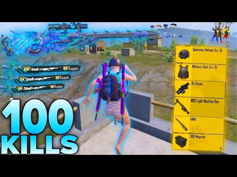 100 KILLS!😱REALLY All CONQUEROR PLAYERS LANDED in HERE🥵 pubg mobile