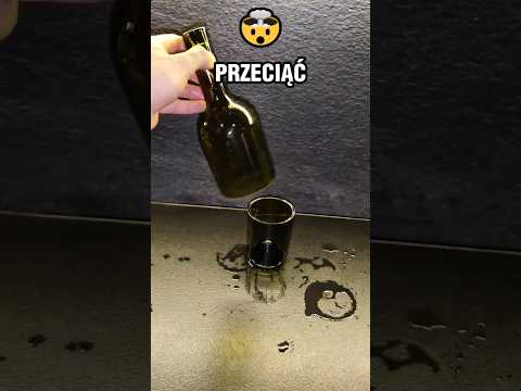 JAK TO ZROBIĆ ??!!! 🤯 MUSZĘ PRZECIĄĆ BUTELKĘ NA PÓŁ !!!! 🍾🔪 #cięciebutelek #butelka #szkło
