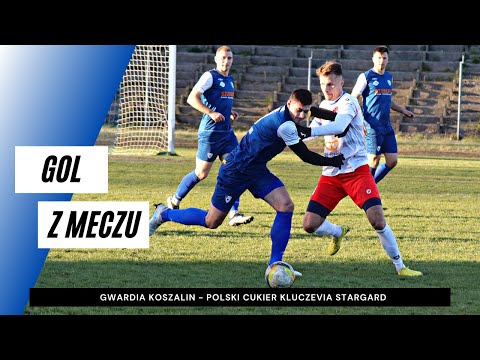 Gol z meczu Gwardia Koszalin - Polski Cukier Kluczevia Stargard 0:1