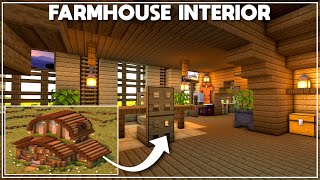 Minecraft: How to Build a Farmhouse Interior [Tutorial] 2021