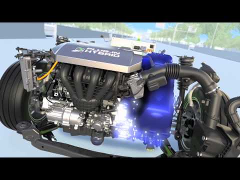 Animation explaining how the Ford CMax Energi plug-in hybrid works