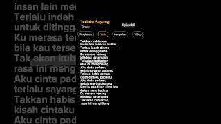 Download lagu Lirik Lagu Terlalu Sayang-Denda 🎶 #lyrics #shorts mp3