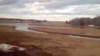 preview picture of video 'Coming into Rowley Station from Ipswich on MBTA Newburyport Commuter Rail'