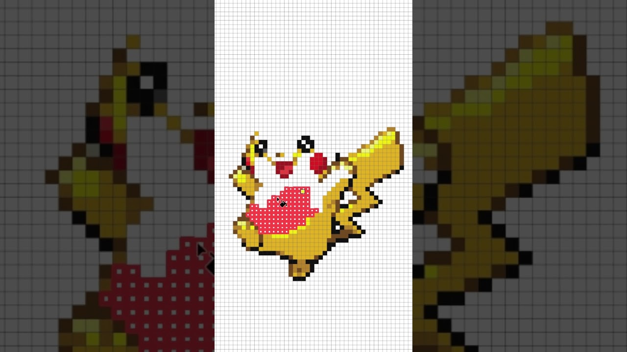 Pikachu Reimagined in Stunning Vector Art! #animation #gamefreak #pixelart #nintendo #pokemon