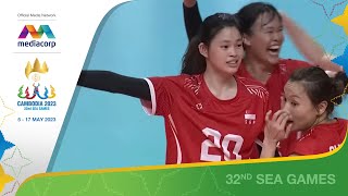 Team SG Women's Volleyball steal the win with an AMAZING comeback | Volleyball | SEA Games 2023