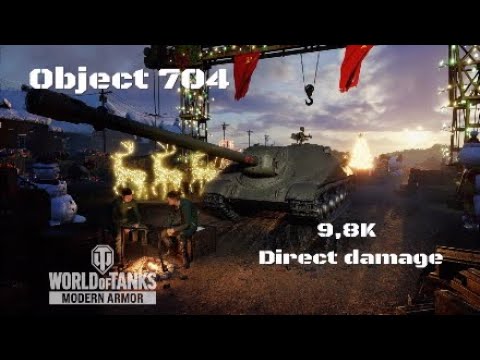 Object 704 in Estepas:9,8K direct damage :Wot console - World of Tanks