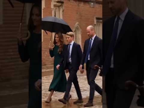 Prince George starts his first day at Eton College