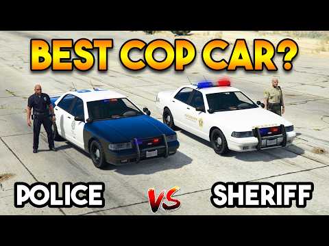 GTA 5 ONLINE : POLICE CAR VS SHERIFF CAR (WHICH IS BEST COP CAR?)