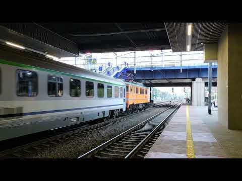 Odjazd EP08-001 z stacji Poznań Główny