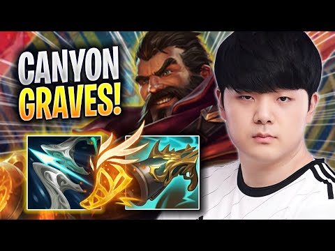 CANYON IS SO CLEAN WITH GRAVES! - DK Canyon Plays Graves JUNGLE vs Kha'zix! | Season 2023