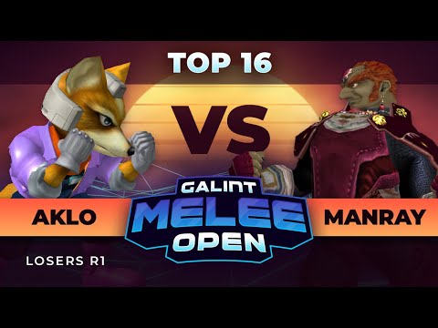 Aklo (Fox) Vs. ManRay (Ganondorf)  - Top 16 LR1 - Galint Melee Open: Summer 2021