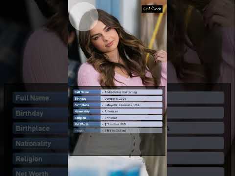 Addison Rae — 10 Quick Facts in 10 Seconds! #CelebDeck