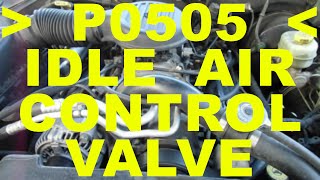 IDLE AIR CONTROL valve IAC replacement P0505 trouble code check engine light Chrysler 5.9 L V8 cars