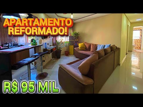 Completely renovated beachfront apartment with full furniture for R$95,000