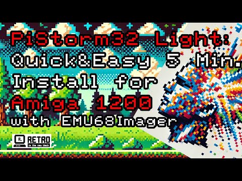 PiStorm32 Light: Quick&Easy 5 Min. Install for Amiga 1200 with EMU68Imager #pcbway #amiga #pistorm