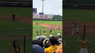 【Passion Sisters】#怡琪 #夏蕾 #維尼  #莎莎 ドミニカVS中信兄弟 熱身賽@桃園棒球場 20241110 #台湾チア #cheerdance #cheerleading