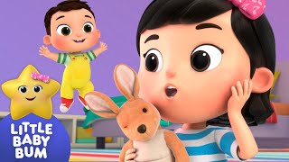 Kangaroo Hop!⭐ Mia &amp; Max Play Time! LittleBabyBum - Nursery Rhymes for Babies | LBB