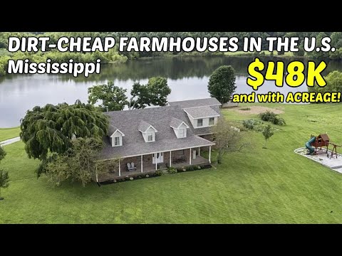 DIRT-CHEAP MISSISSIPPI FARMHOUSES with LAND 🌄 | Hidden Real Estate Goldmines!