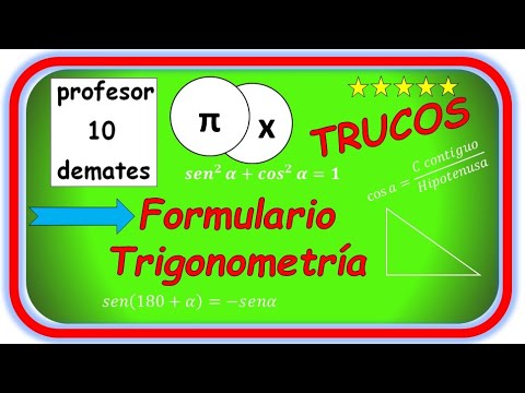 👉 Trigonometry Formulas 🔥 TRICKS [4 ESO 1 Baccalaureate] from scratch (sine cosine tangent)