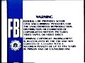 Dark Blue FBI Warnings 1984 1991